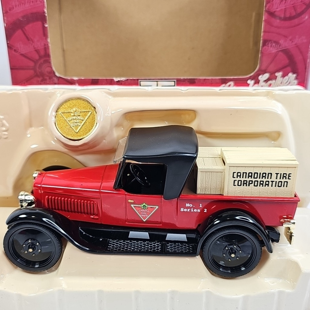 Canadian Tire 1:24 1922 Studebaker Big Six Pick-up 75th Ann. Diecast Bank (1997)